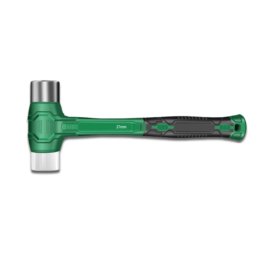 1pc Rubber Hammer Anti-vibration Non-slip High-quality PP Two-colour Rubber Handle Multifunctional Rubber Hammer Tools Parts