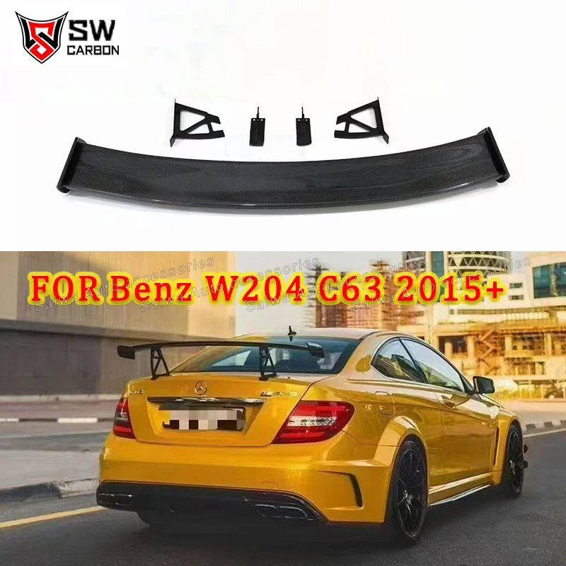 

Carbon Fiber Rear Spoiler for Mercedes-Benz C-Class W204 C63 C180 C260 BS Style Rear Trunk Lip Wing Spoiler Car Accessories
