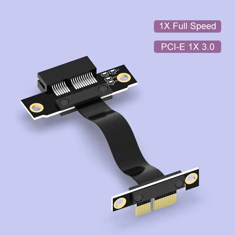 

PCI-E3.0 PCI-E Cable PCI Express Riser Card PCIE1x Extender Extension Cable Graphics Card Ribbon x1x4 Network card sound card 90