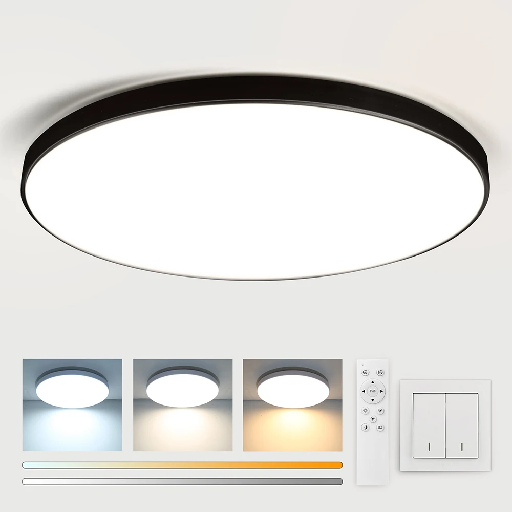 LED Ceiling Light 220V Waterproof Dustproof Three Proof Light Bedroom Bathroom Dining Room Kitchen Indoor Lighting Fixtures LED