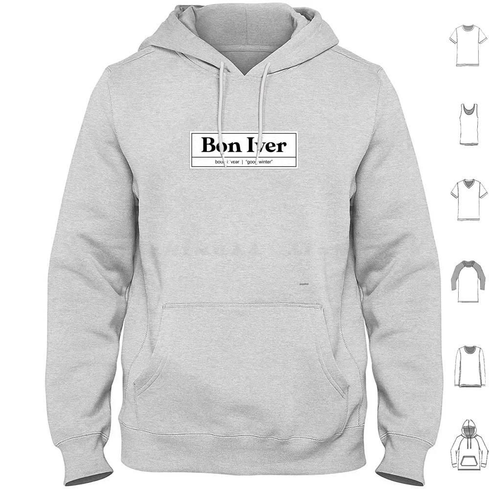 Bon Iver Significado Justin Vernon Sudadera con capucha de algodón de manga larga Bon Iver Music Indie Band The National Alternative Pitchfork Arcade