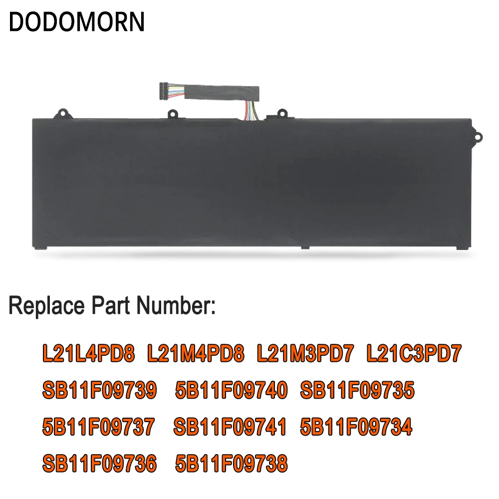 بطارية DODOMORN-Lenovo ، ThinkBook 16 ، G4 Plus ، IAP ، ARA ، L21L4PD8 ، L21M3PD7 ، L21C3PD7 ، SB11F09736 ، SB11F09741 ، 5B11F09738