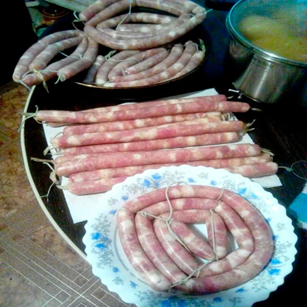 9 قطعة/الحقيبة إجمالي 2.7 متر قطر 15 مللي متر السجق أنبوب الغلاف ل صانع السجق ماكينة سجق أدوات التعبئة والتغليف غير صالح للأكل أغلفة