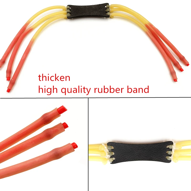 3pcs Thickened 1632 Built-in 1745 Double Model Rubber Bands To Increase The Power of The Slingshot and Improve The Hunting Power image 3