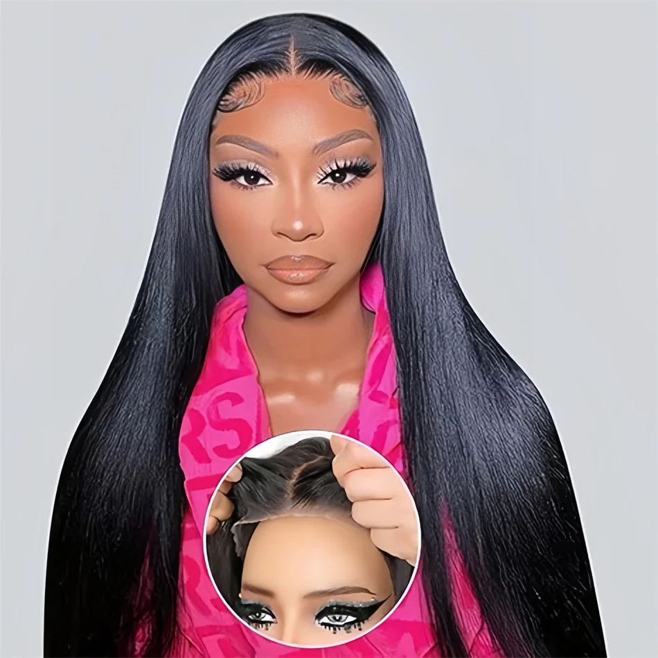 

6x4 5x5 Lace Closure Wig Straight Glueless Pre Cut Easy Go Brazilian Human Hair 13x4 HD Lace Front Wig Brazilian Pre Plucked