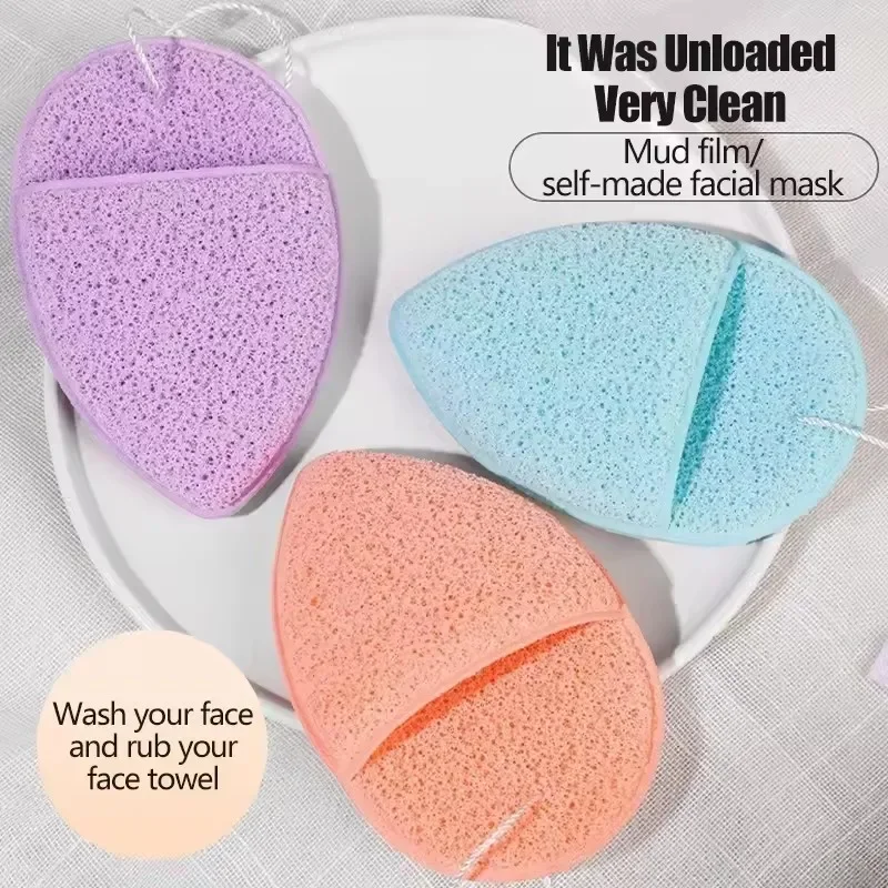 Face Cleaning Sponge Pad for Exfoliator Mask Facial SPA Massage Sponges Makeup Cosmetic Removal Pad Facial Body Clean Sponge
