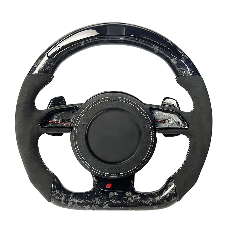 

LED display personalized carbon fiber steering wheel suitable for Audi A12345678 S345678 R8 series