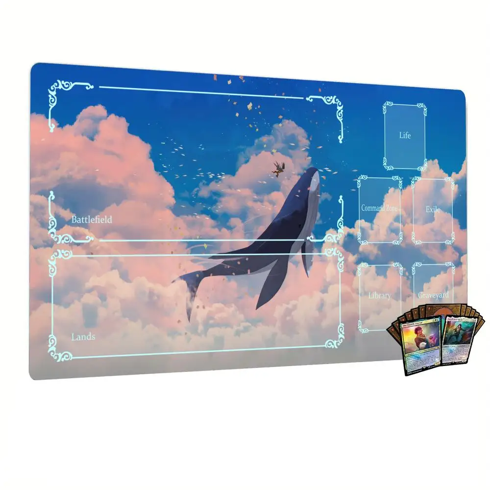 

Коврик для мыши в стиле аниме «Кит», 35X60, игровой коврик Magic Party для торговых карточных игр, прочный резиновый коврик для мыши, коврики для офисного стола, удобный дизайн