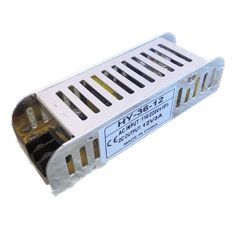 

36W Lighting Transformers AC 220V to DC12V 3A Constant Voltage Driver Switch Slim Power Supply For LED Strip Lamp Modules