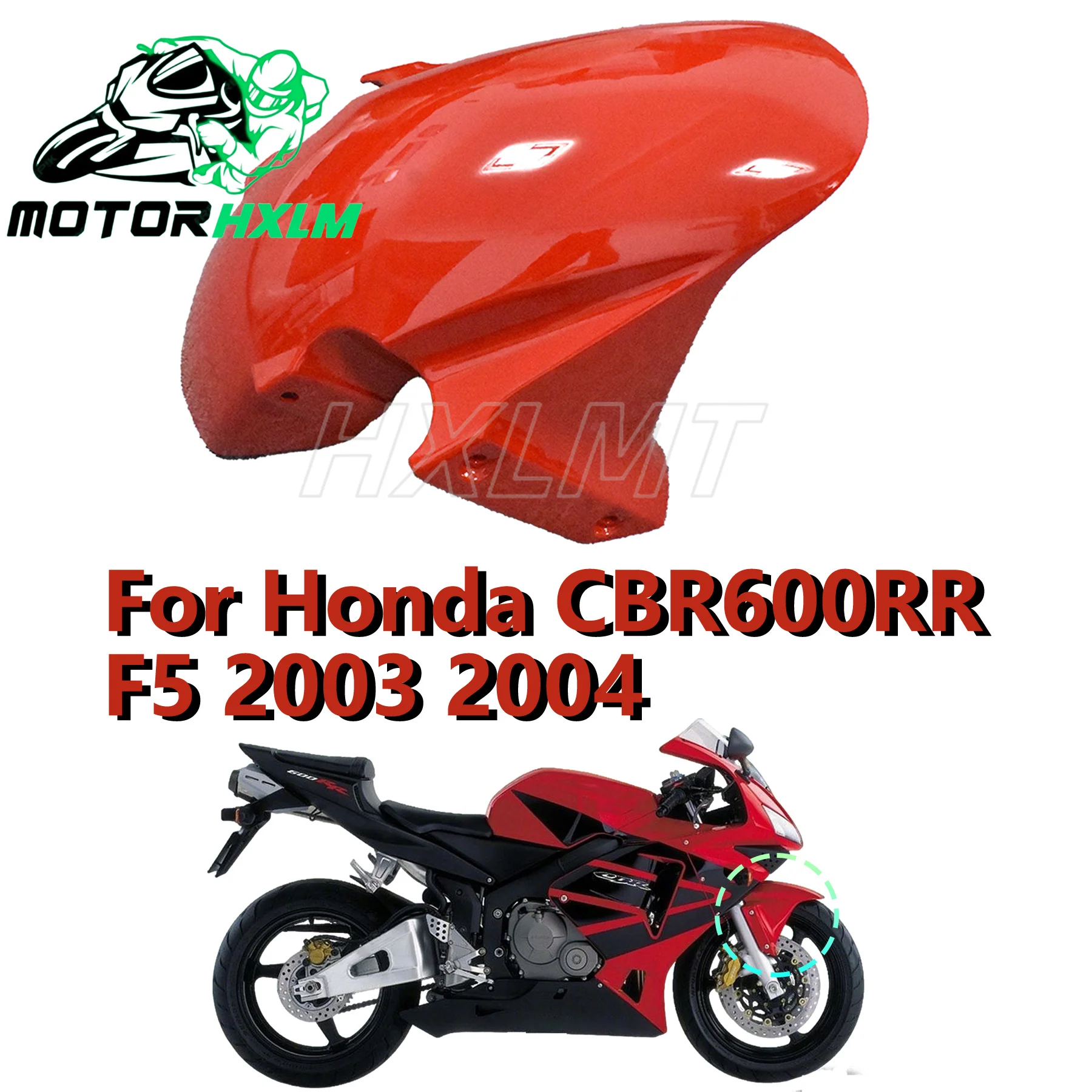 

For Honda CBR600R F5 2003-2004 Front Fender Mudguard Protector ABS Bodywork Parts