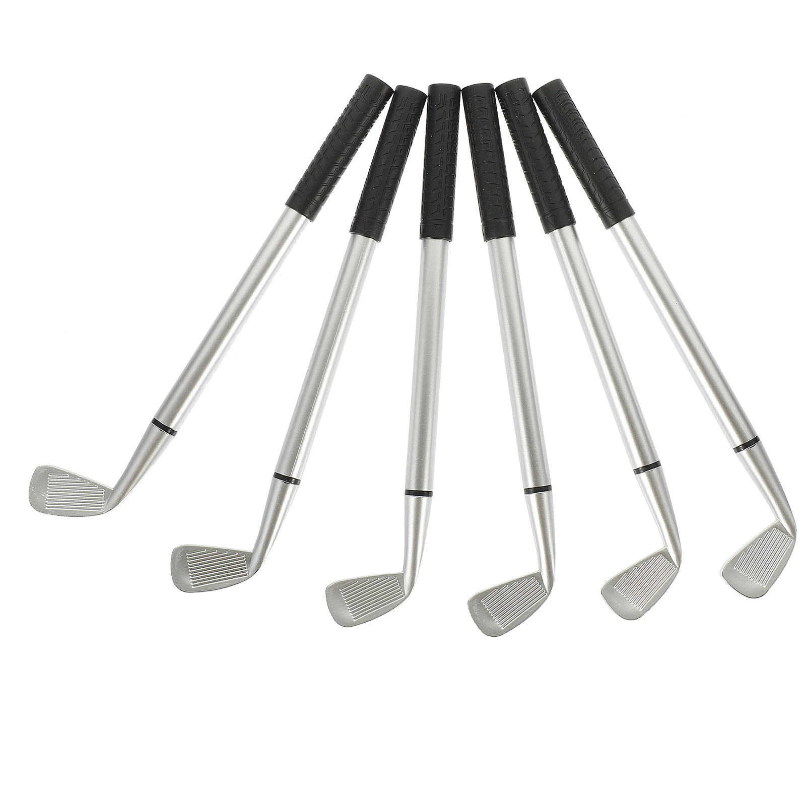 

6 Pcs Golf Club Pen Practical Gift Fancy Stationery Special Occasion Desk Ballpoint Aluminum Alloy Novelty Mini Pens for Kids
