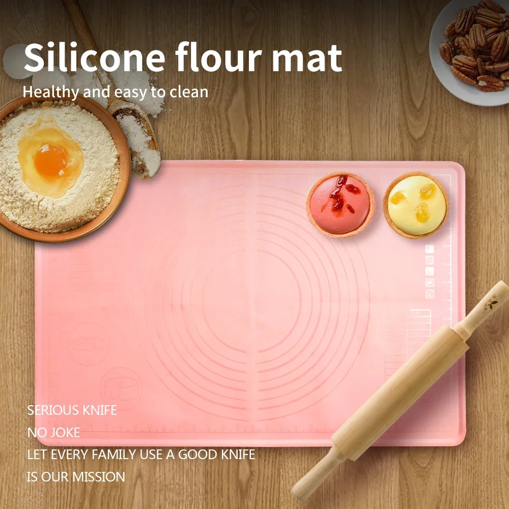 Verdickte Silikon-Knetunterlage, antihaftbeschichtete Oberfläche, rollende Teigmatte mit Skala, Küche, Kochen, Gebäck, Blatt, Ofeneinlage, Backgeschirr