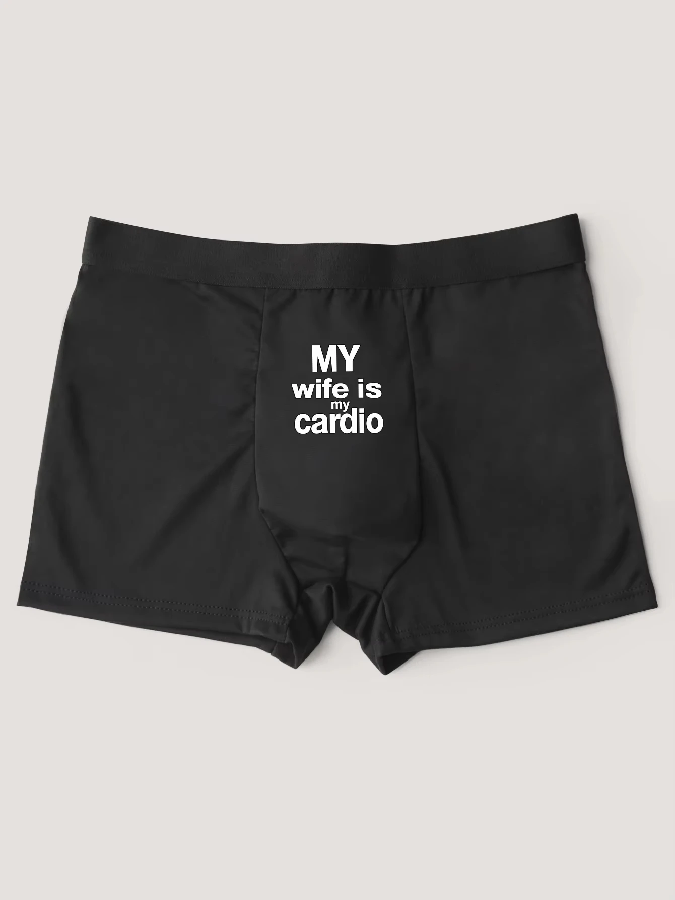 Cuecas boxer masculinas engraçadas novidade roupa íntima - calcinha com estampa de letras da moda M L XL XXL
