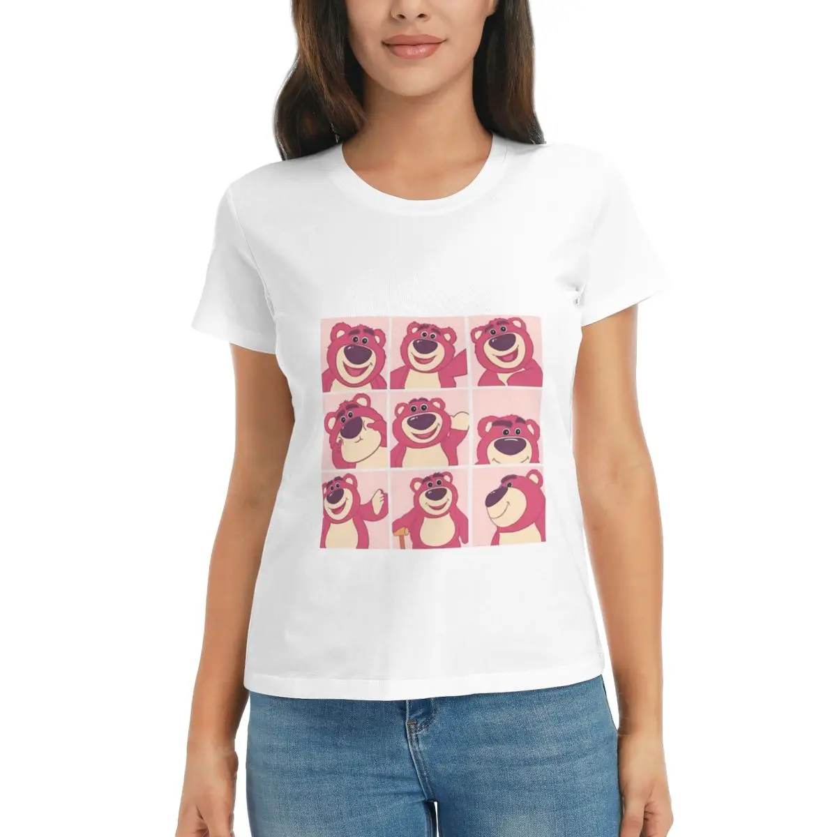 Lots-o'-huggin 'bear1 Luxus-T-Shirts für Damen Sommer Print Shirt Baumwolle hochwertige Kleidung Streetwear