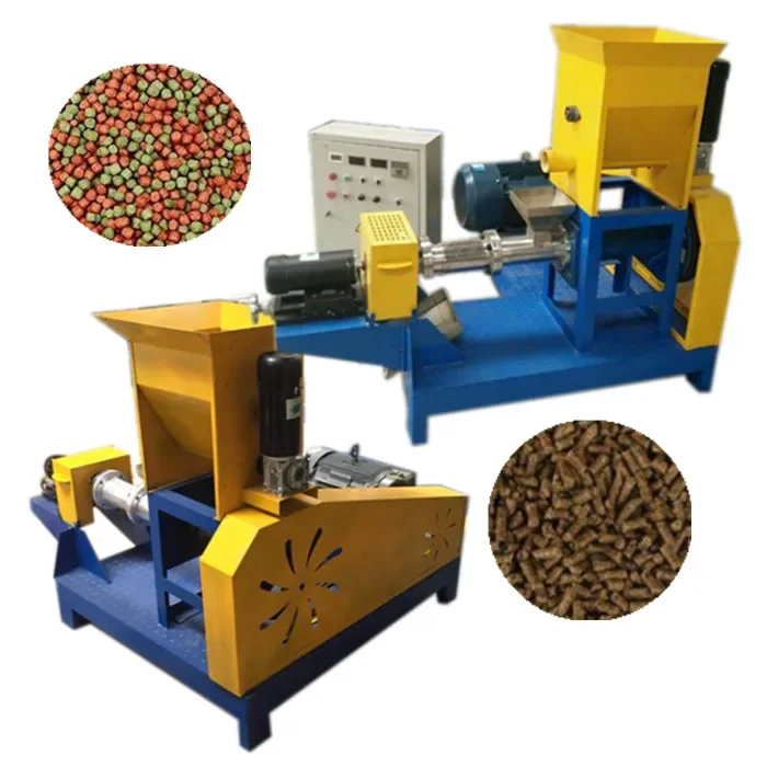 fine workmanship	floating feed processing machine	homemade pellet extruder machine	fish feed puffing machine