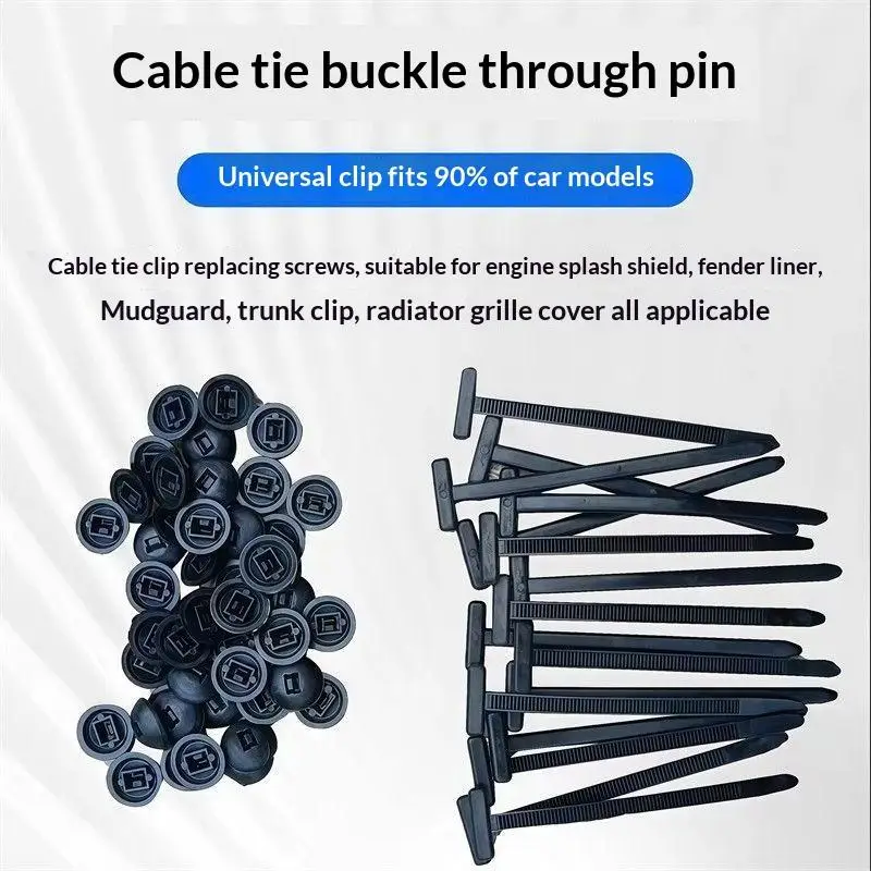 Universal Cable Tie Buckle Nylon 100PCS Flexible Strong Locking Zip Tie for Home Appliance Wiring