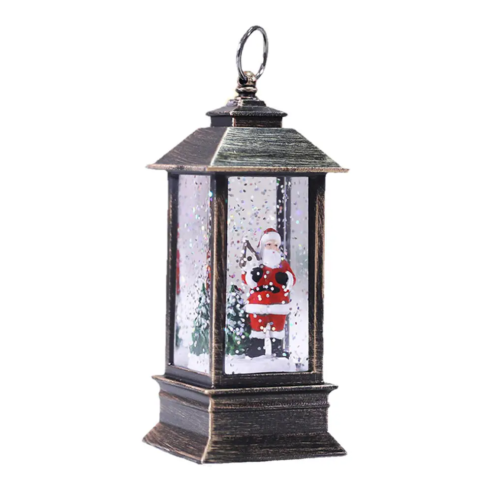 

Xmas Decoration Portable Festival Lamp Snowball Light Decorative Lantern Plastic