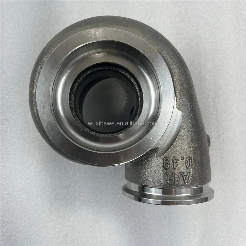 الشاحن التربيني G25 عكس دوران التوربينات الإسكان 871388-5001S 871388-5002S AR 0.49 V-الفرقة الفولاذ المقاوم للصدأ يناسب G25-550 G25-660