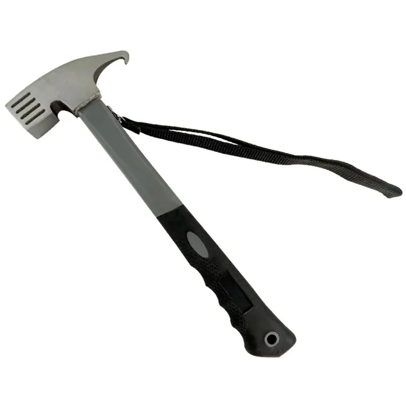 

High carbon steel hammer, household hammer, nail puller, outdoor multifunctional, camping tent canopy hammer