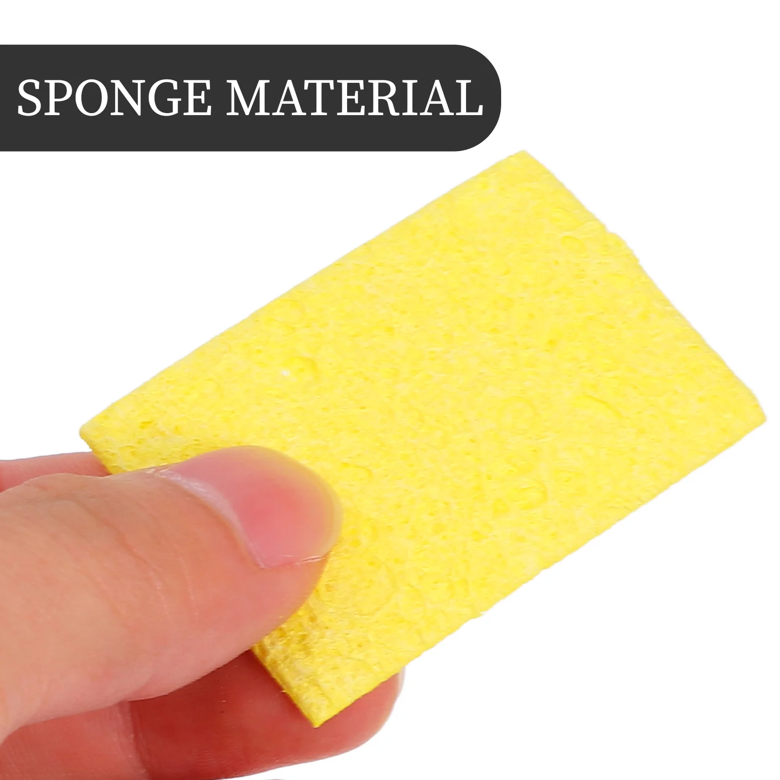 100pcs Soldering Sponge - Replacement Cleaning Sponge for Soldering Iron with Heat Resistant Sponge and Soldering Iron