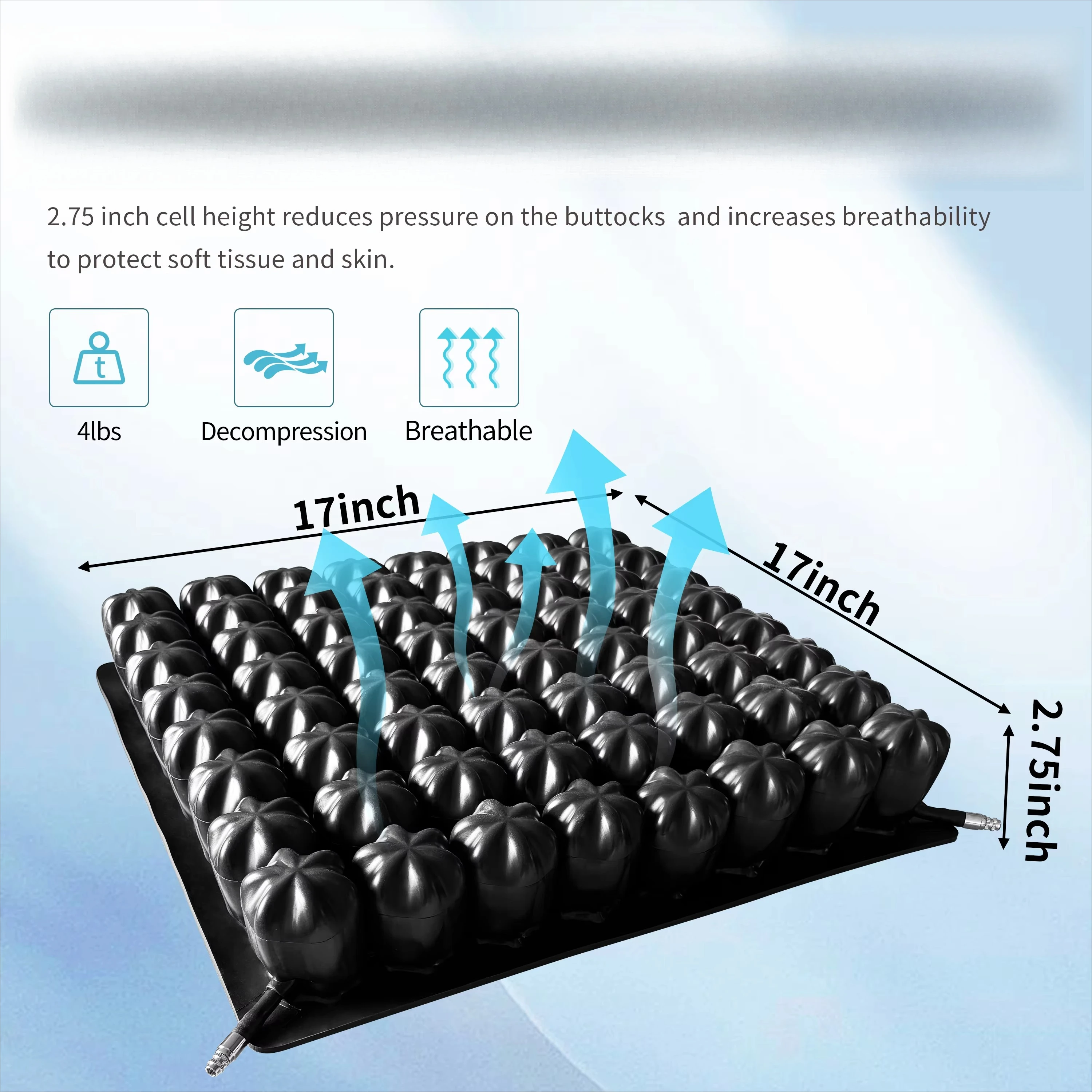 Rehabilitation special inflatable airbag seat cushion