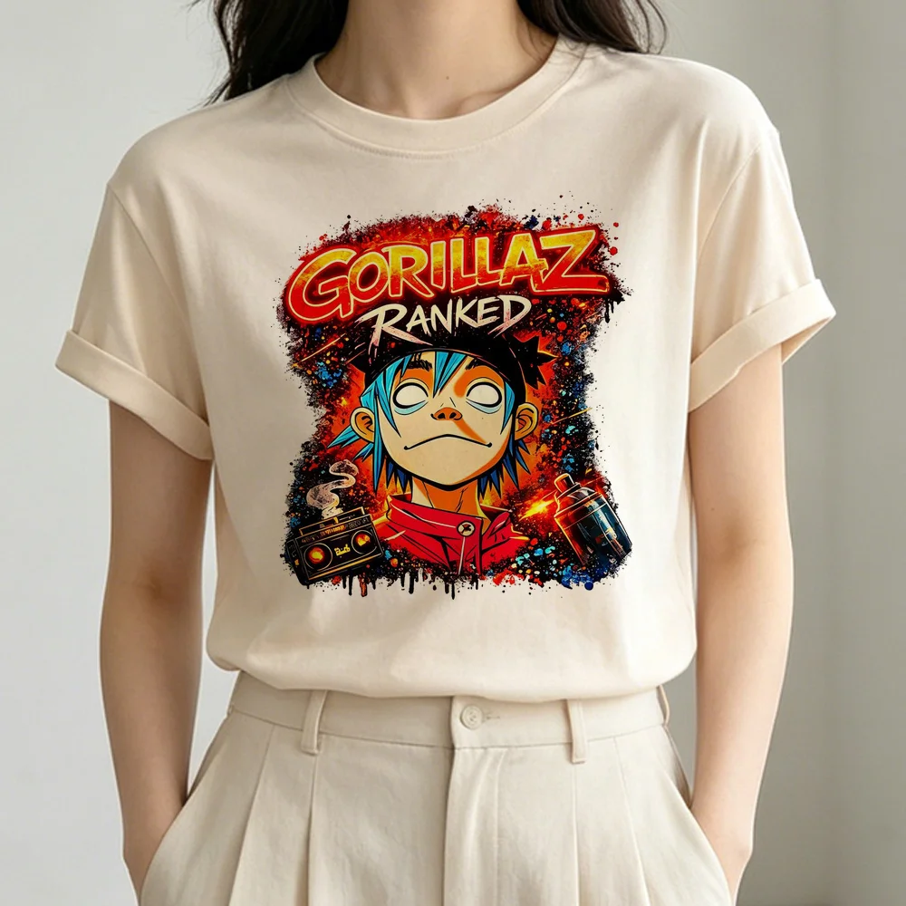 Gorillaz shirt shoujo gothic cutecore funny t-shirt jojifuku summer dollette Retro graphic