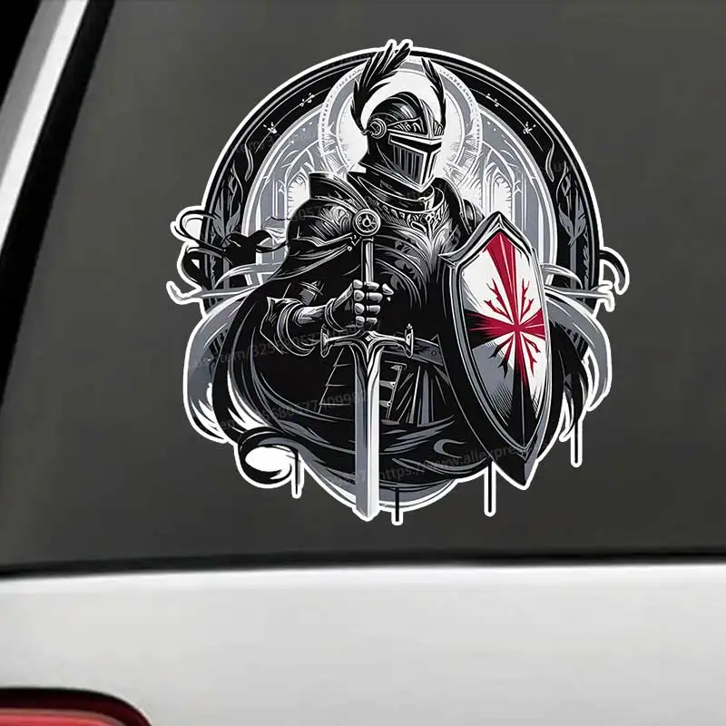 

Knights Templar Car Sticker Waterproof Vinyl Decal on Bumper Rear Window Laptop Self-adhesive Decal For Car Accessories Y864