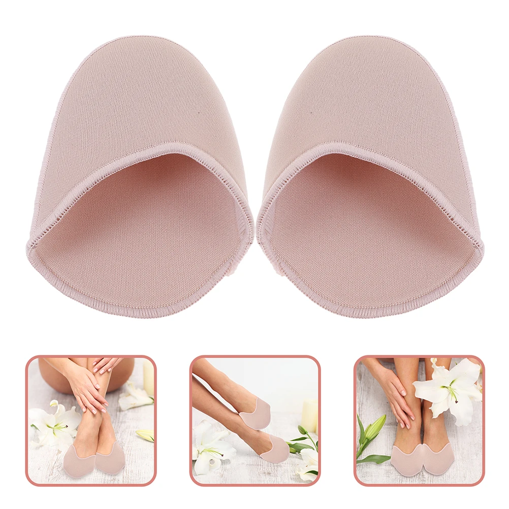 2 paia Protezioni per le dita dei piedi Morbide antiscivolo Traspiranti Doppio strato Donne Balletto Danza Cuscinetti per le dita Coperture Cura del piede Solette Cucito fai da te