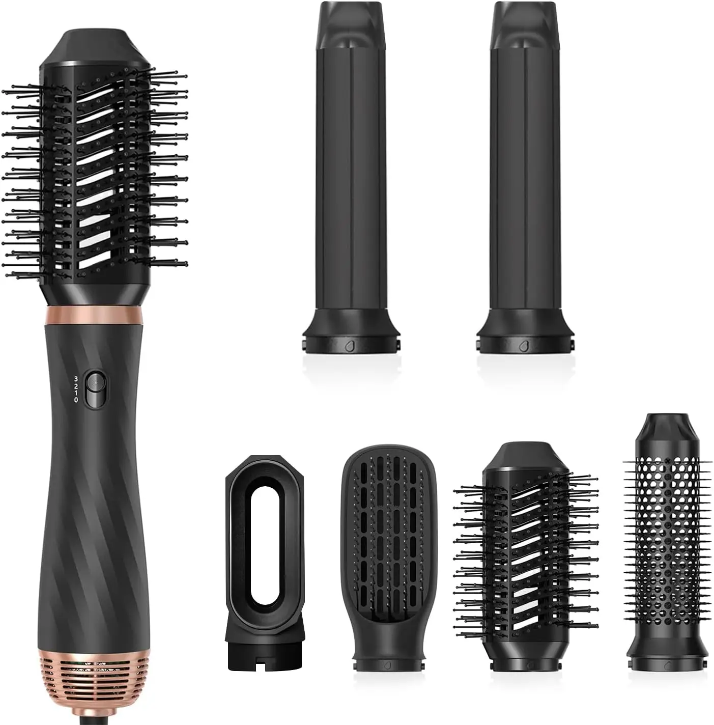 

5 in 1 hair straightener volumeter one step hot air brush curling iron tool hair dryer