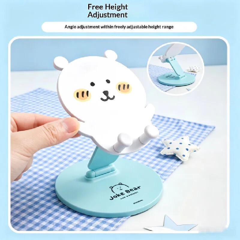 Joke Bear 2026 New Foldable Phone Stand Joke Bear And Friends Series Adjustable Desktop Holder Decor Anime Peripheral Gifts view 3