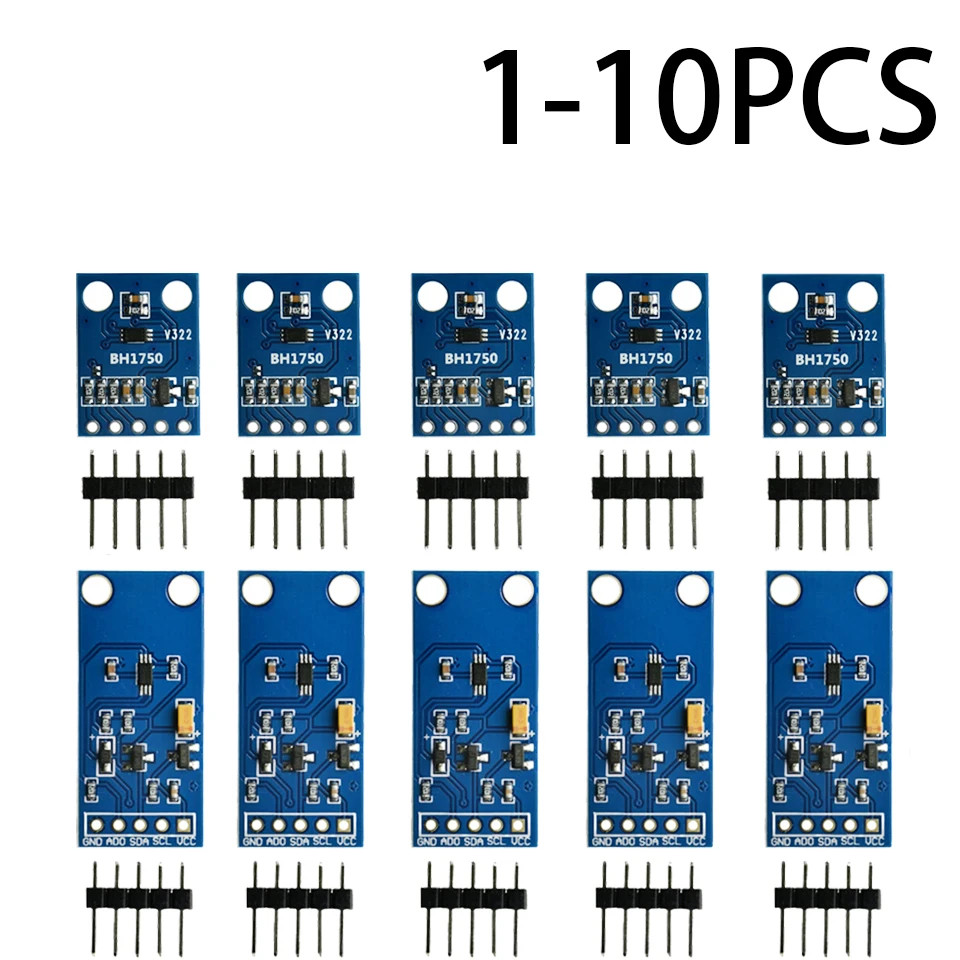 1-10PCS Digital Optical Intensity Illumination Sensor GY-30 GY-302 BH1750FVI BH1750  BH1750FVI Of Module For Arduino 3V-5V