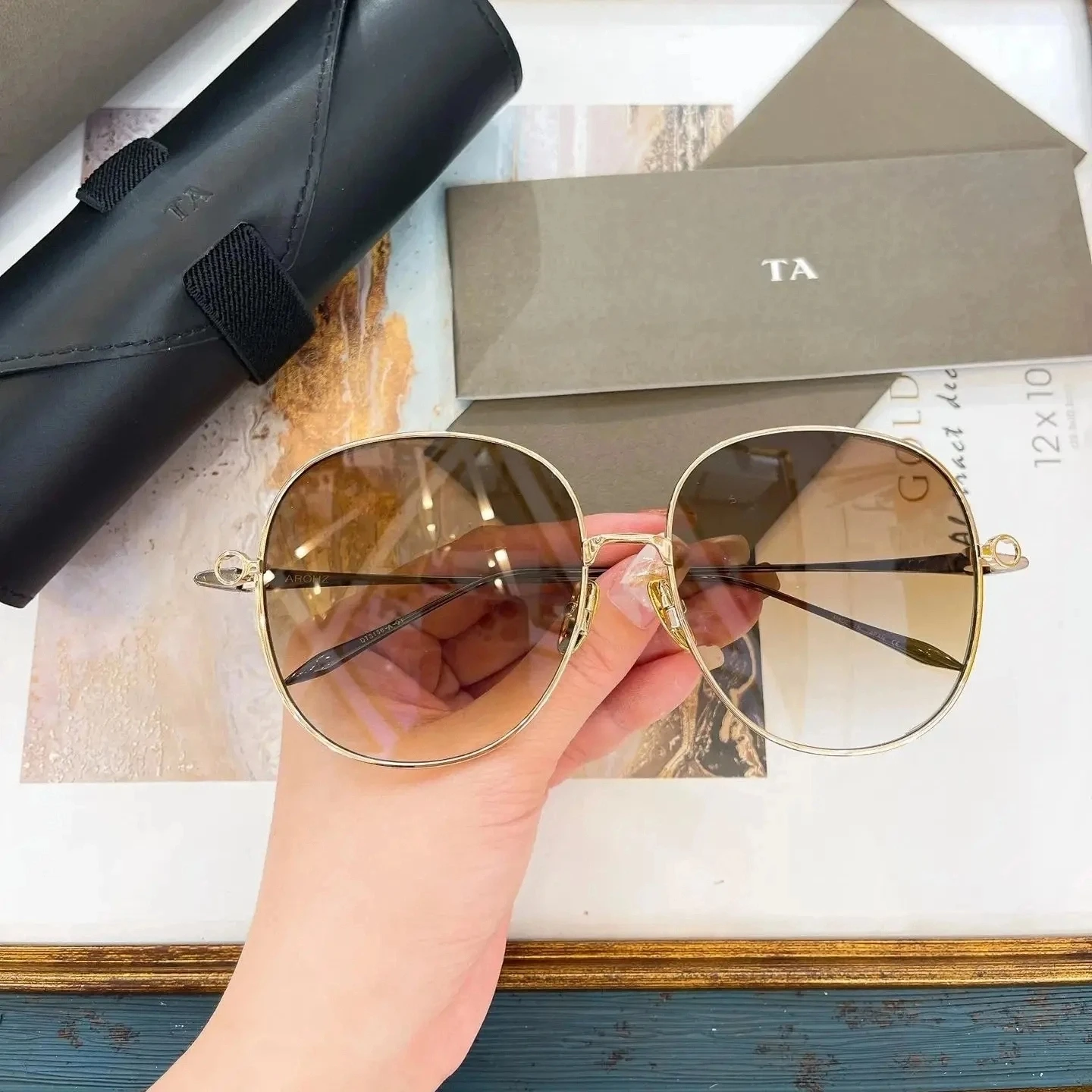 

Authentic For DIYTA DT AROHZ DTS156-A Round Classic Men Women Sun Glasses Casual UV400 Polarized Male Couple Eyewear With Box