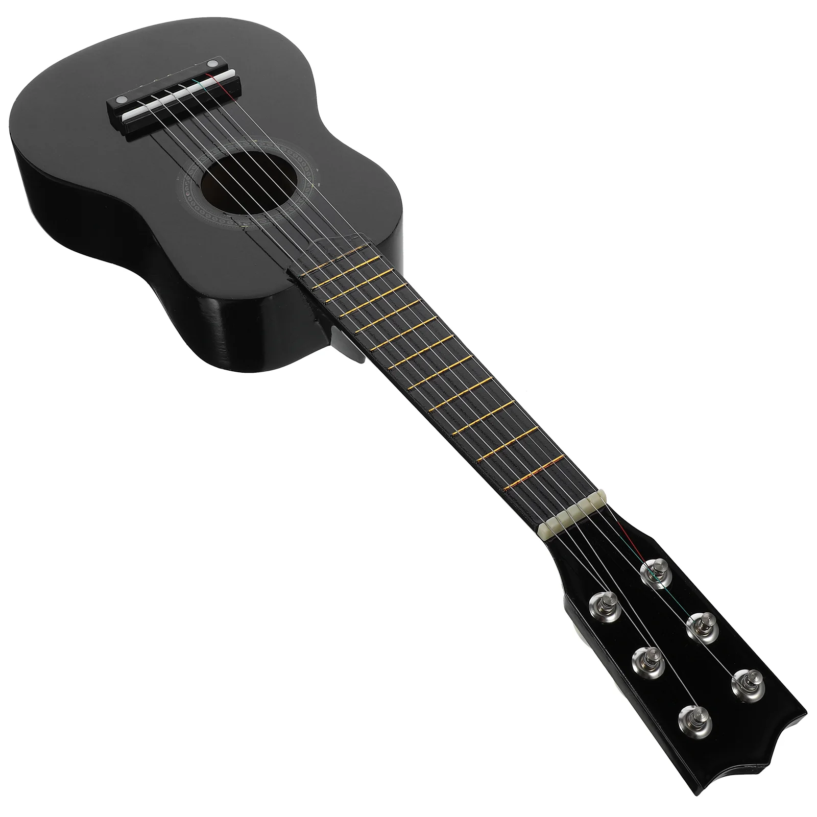 

Acoustic Guitar Mini Toys Children's Training Instrument Wood Beginner Music Playthings Black Toddler