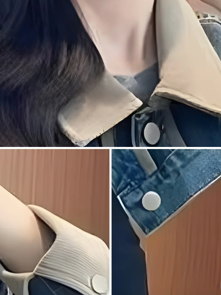 

Джинсовая куртка Slim Fit ort, женская модная весенне-осенняя новинка Sle 2023, универсальная рабочая одежда на пуговицах, повседневная верхняя одежда