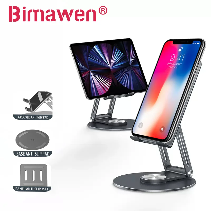 

Bimawen Adjustable Portable Monitor Stand Tablet Stand for Desk Bigger Sized Phones and Tablets Such for iPad Pro/Air/Mini NEW