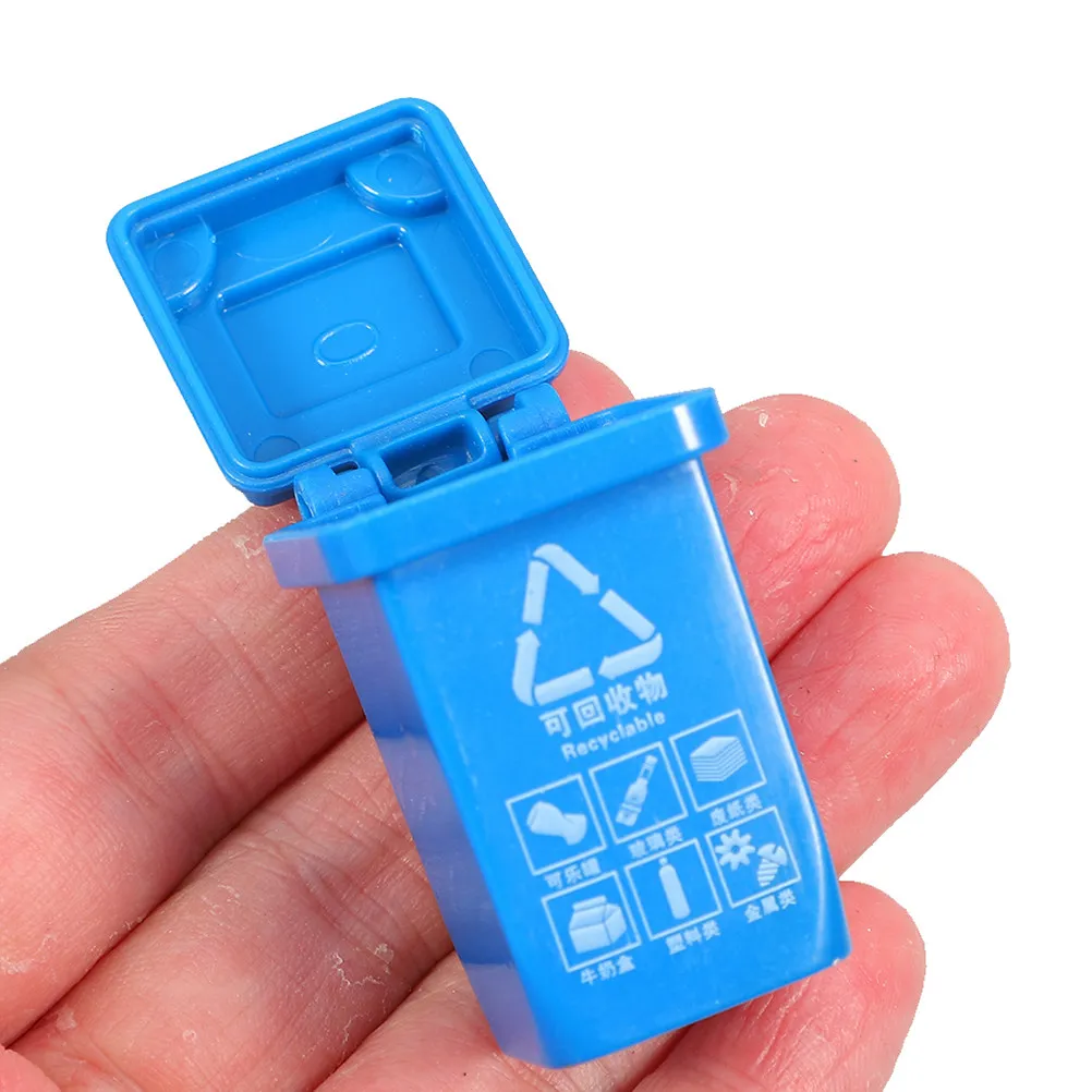 

15Pcs Children Waste Sorting Bins Educational Mini Trash Can Set Realistic Desktop Recycling Bin for Home School Interactive