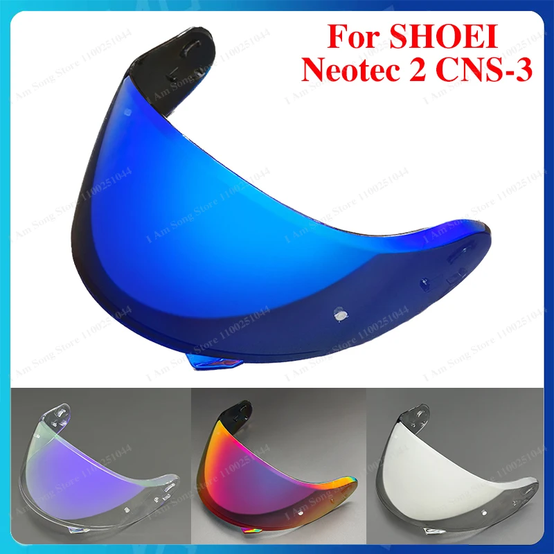 Motorcycle Helmet Lens For SHOEI Neotec 2 CNS-3 Anti-UV Dustproof Windproof Transmittance Helmet Visor Replacement Helmet Visors