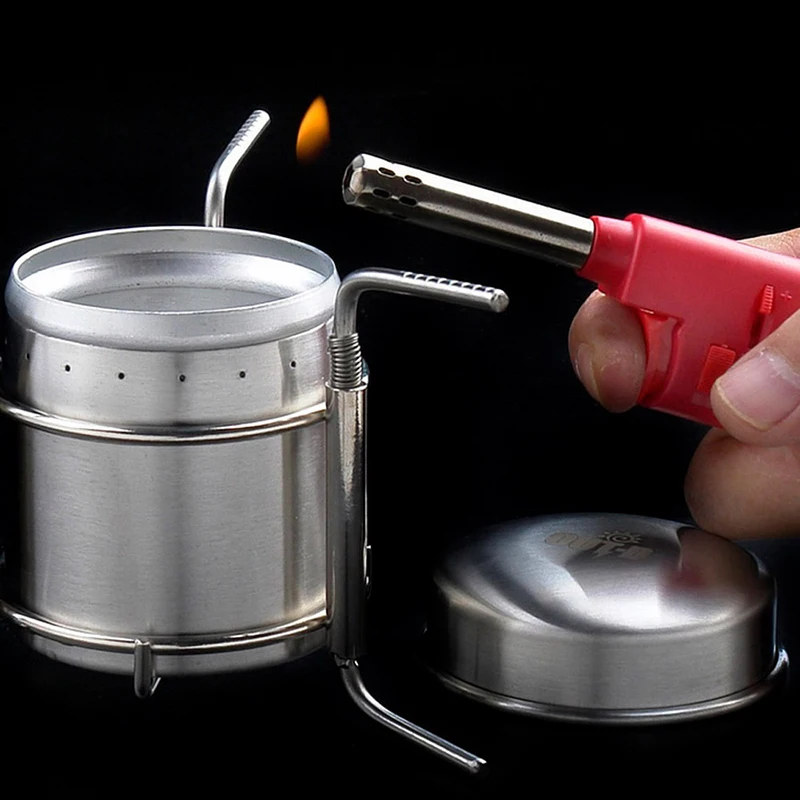 Outdoor Alcohol Stove stainless steel stove Portable Camping Picnic Mini Burner Stand Kitchenware Furnace hot pot cookware