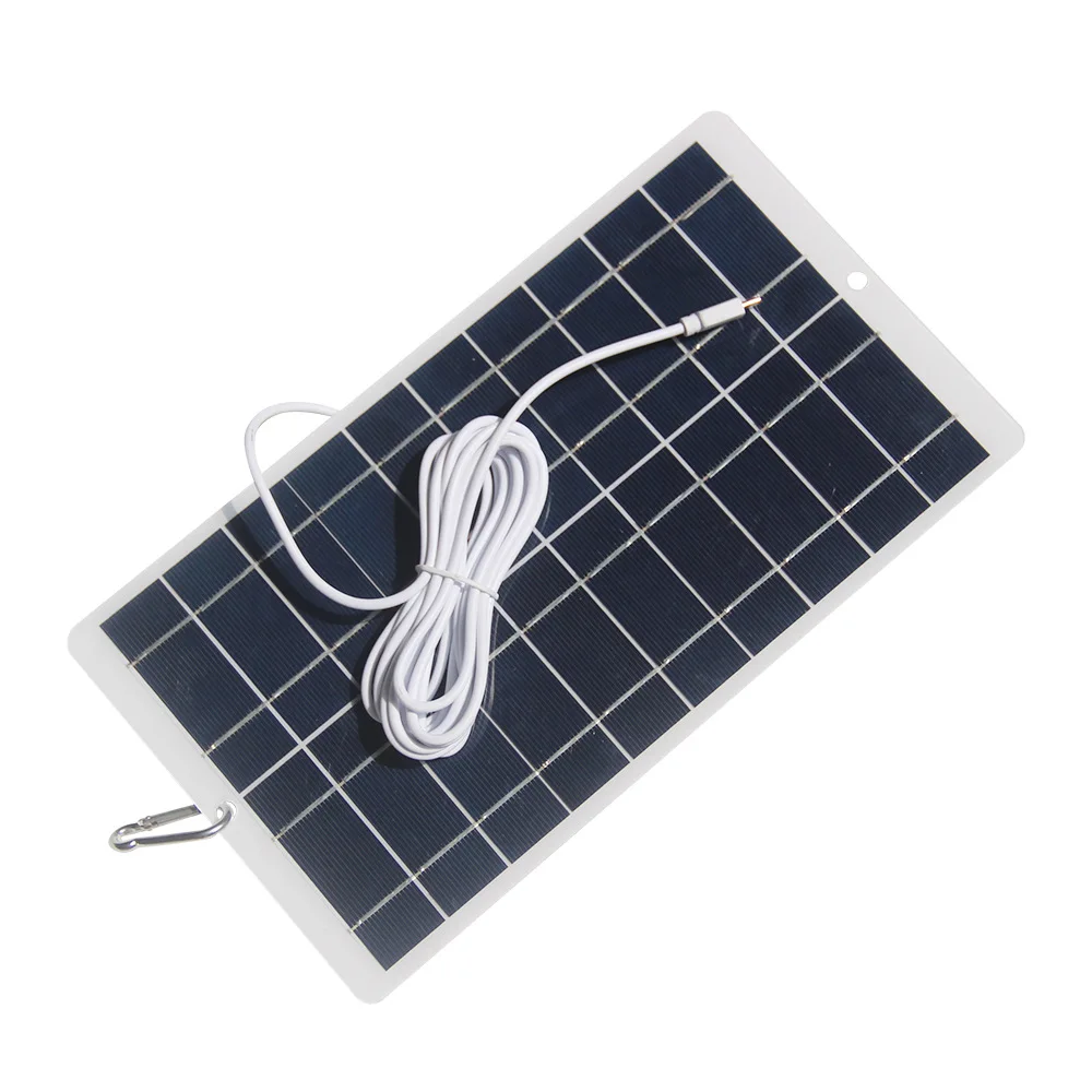 Panel Solar Flexible portátil de tamaño pequeño, 2 uds., 8W, 5V, para teléfono móvil, Camping, senderismo, carga rápida con puerto tipo C, cargador Solar