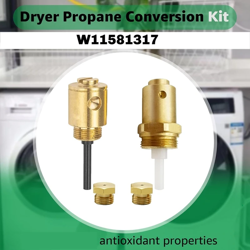 W11581317 Dryer Propane Conversion Kit For 20000 BTU/Hr Natural Gas To Liquid Propane Conversion