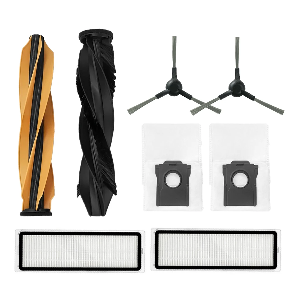 Main Brush Side Brushes Dust Bags Filter Kits Complete Accessory Set For Dreame D20 Plus/D20 Pro: Enhance Vacuum Efficiency