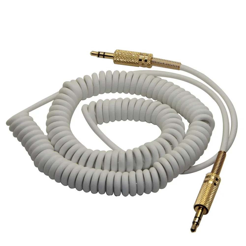 Replacement Coiled Male Aux 3.5mm Audio Cable For Marshall Action II Stanmor II Woburn Kilburn II Stockwell Bluetooth Speaker