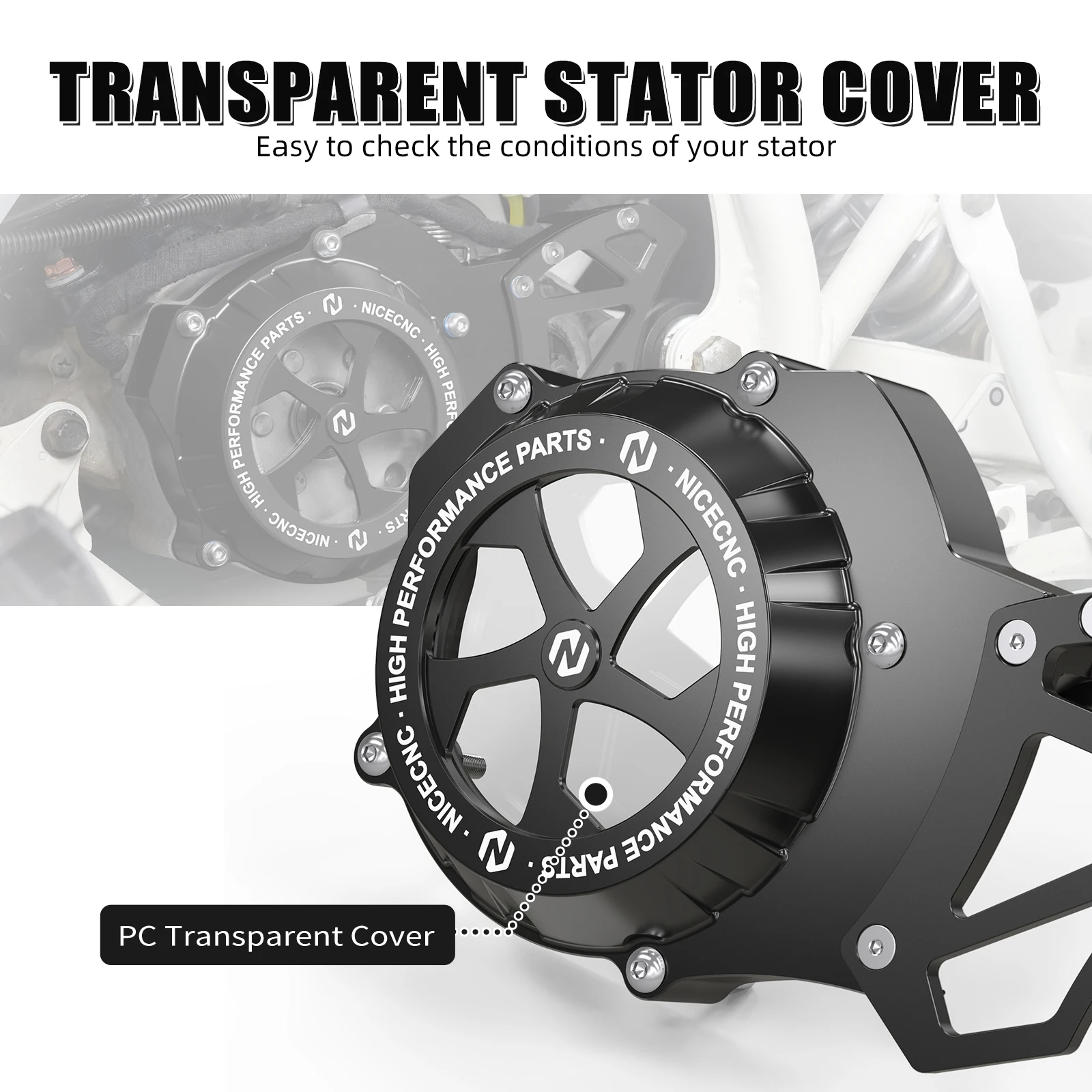 NICECNC Für Yamaha Blaster 200 YFS200 1988-2006 Motor Linke Seite Stator Kettenradabdeckung Blaster 200 YFS200SE Sonderedition 2006 – Detail 5