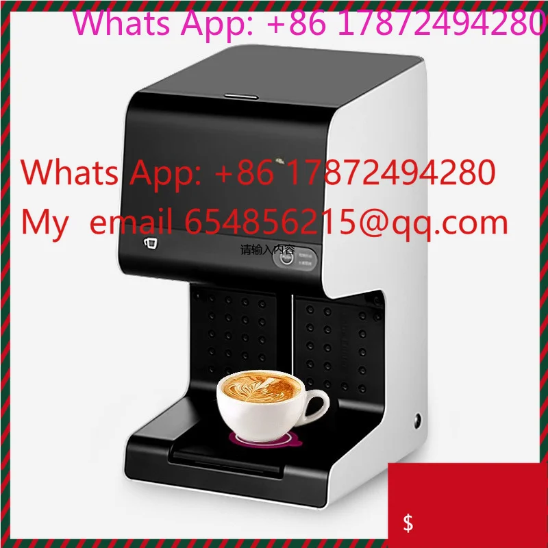 Milk Tea Shop 3D Color Latte Printing Machine, Edible Pattern Coffee Latte Art Printer