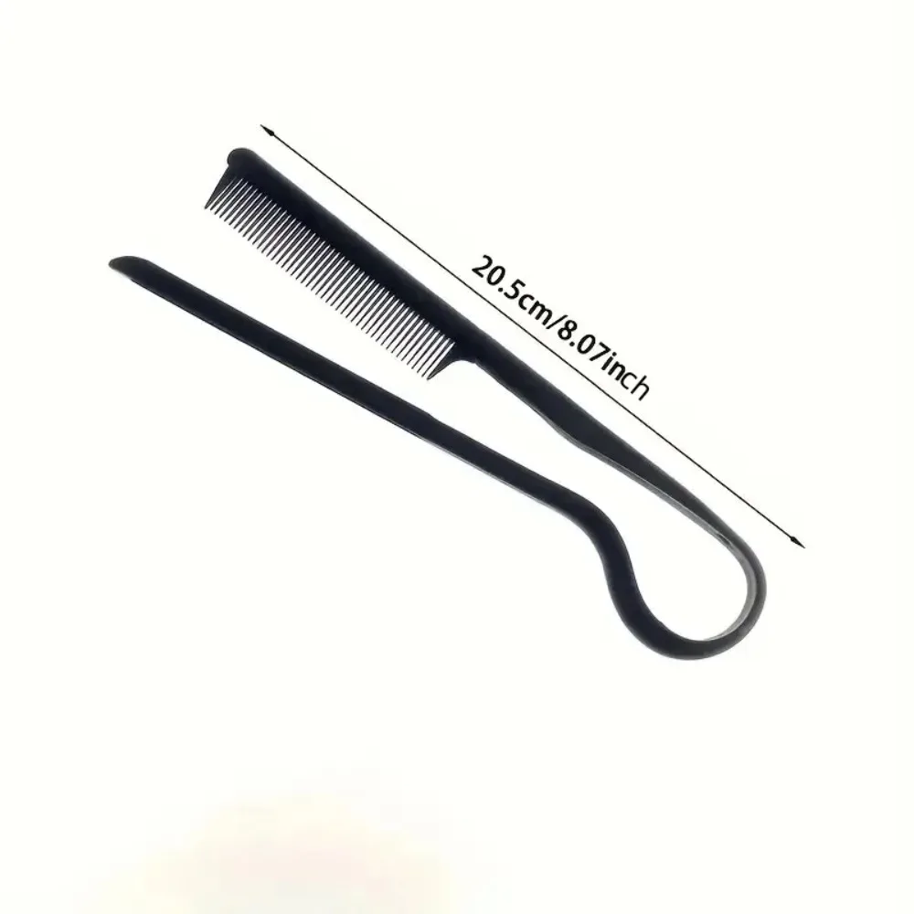 Pente V-Comb para Cabelos Desgrenhados e Alisamento - Ferramenta de Estilização de Cabelo com Clipe Especial para Perucas