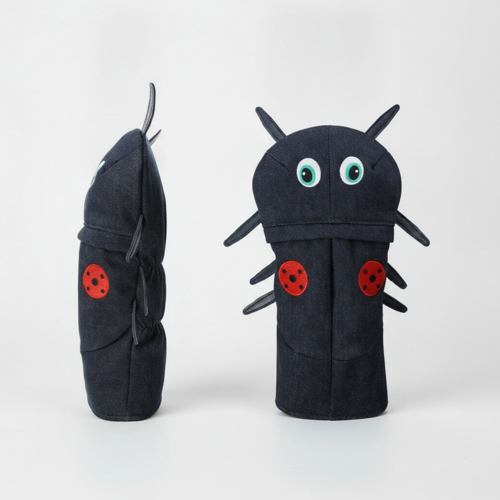 Cartoon Driver Headcover Eye-Catching Ladybug Headcover Golf Club Head Cover Denim Driver Head Cover Embroidered for Golfers - view 6