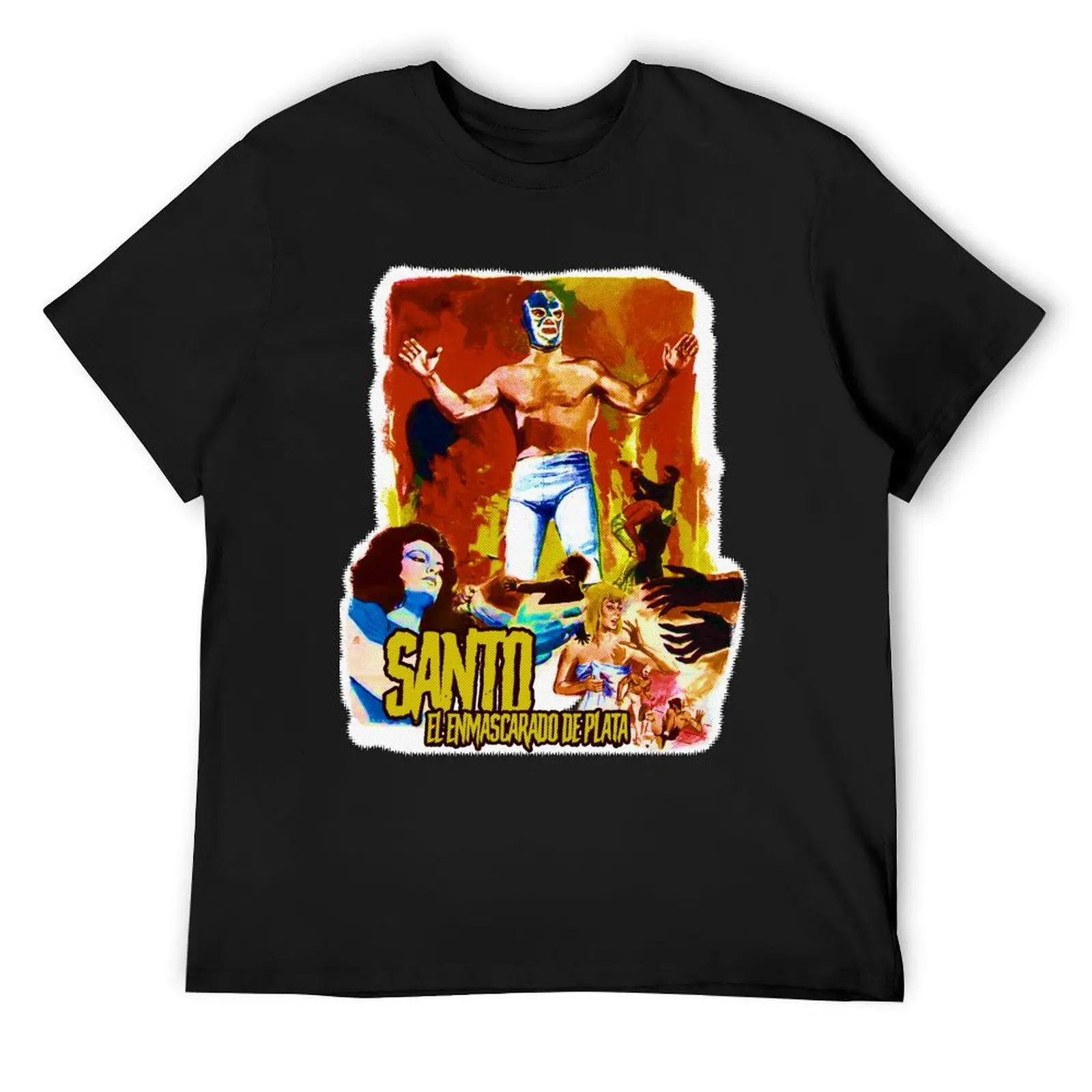 Santo - El Enmascarado De Plata T-Shirt plus size tops anime tshirt t shirts for men cotton