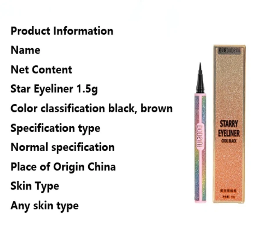 Hot Black Liquid Eyeliner Shade Brown Make Up Eye Liner Pencil Colors Eyeliner Waterproof Eye Liner Pencil Eyes Makeup Tools