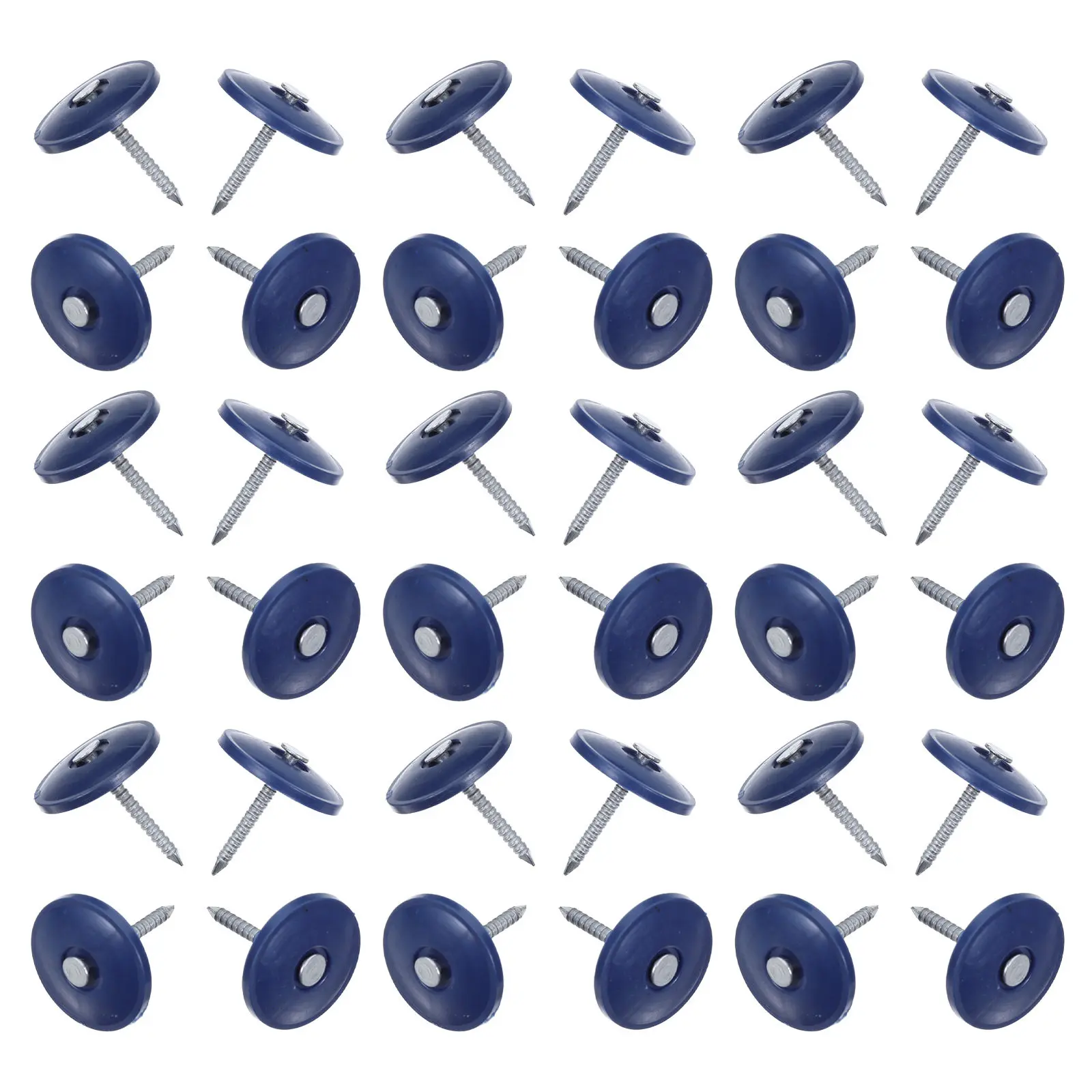 200Pcs 1 Inch Roof Cap Nails Plastic Round Head Secure Grip on Insulation Waterproof Membranes Roofing Wrap