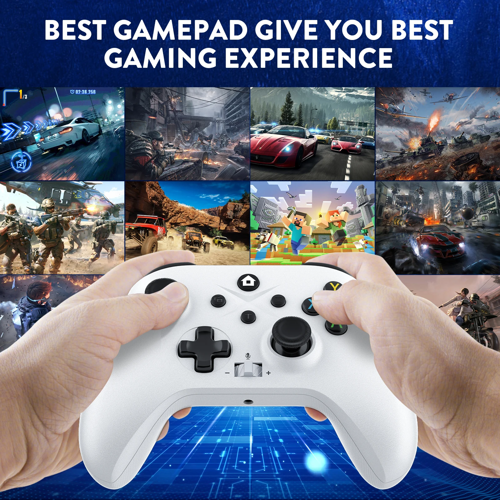 لوحة ألعاب لاسلكية لأجهزة Xbox One، X-boxSeris S/X Pc أذرع التحكم في ألعاب الفيديو المزدوج فيبرا ستة محاور جيروسكوب الألعاب عصا التحكم عن بعد قاعة الروك